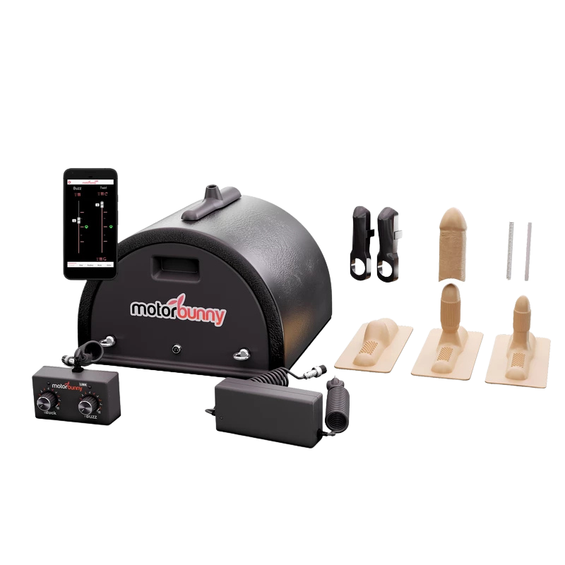 Motorbunny BUCK pack complet - Machine, contrôleur LINK, adaptateur, toggles Thrust et G-Thrust, embouts Sweet Spot et Thumper