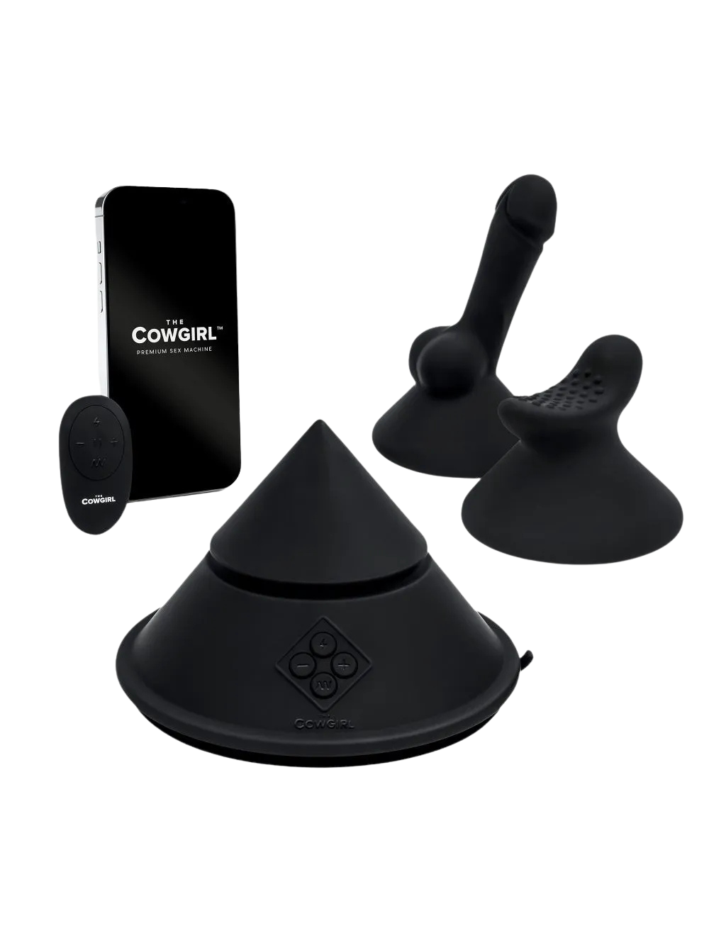The Cowgirl Cone pack complet - Cône, télécommande, embouts Saddle et Alamo, application smartphone