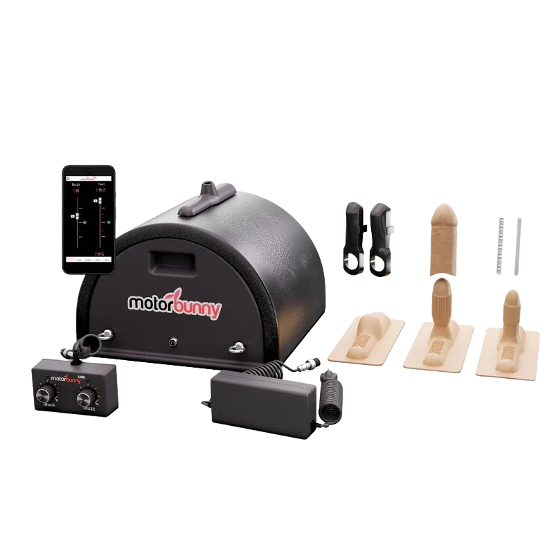 Motorbunny BUCK pack complet - Machine, contrôleur LINK, adaptateur, toggles Thrust et G-Thrust, embouts Sweet Spot et Thumper